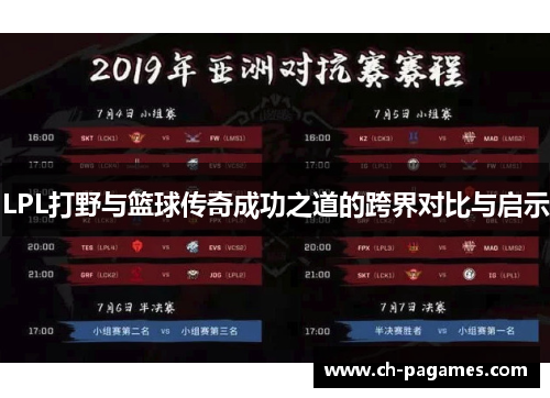 LPL打野与篮球传奇成功之道的跨界对比与启示
